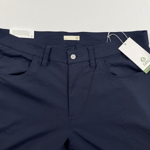 NWT Tasc Motion Tailored Fit Classic Navy Blue Chino Bamboo Pants Mens 36x34‎ - Picture 5 of 10